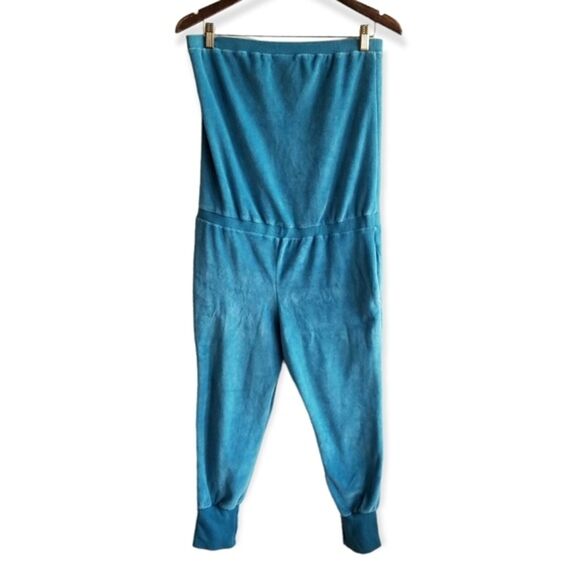 Marc Jacobs Turquoise Blue Velour Romper size Small - Picture 5 of 12